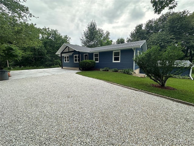 66 County Road 6680, Salem, MO 65560 - single story home with gravel driveway and a front yard