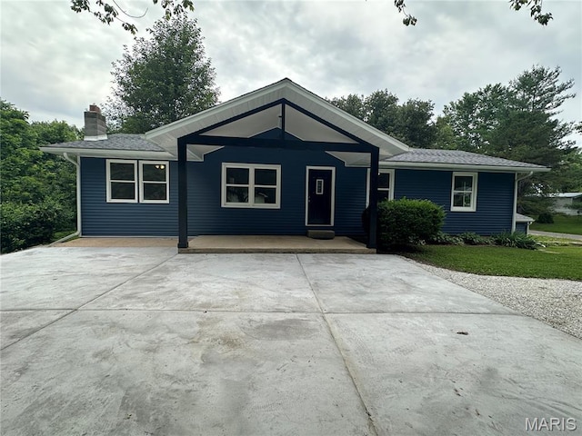 66 County Road 6680, Salem, MO 65560 - ranch-style home featuring a chimney and covered porch