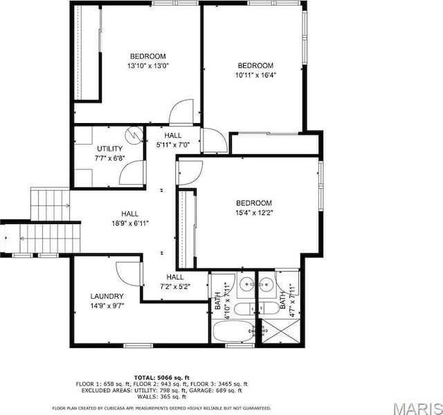3401 Riverview Ct, Godfrey, IL 62035 - view of floor plan / room layout