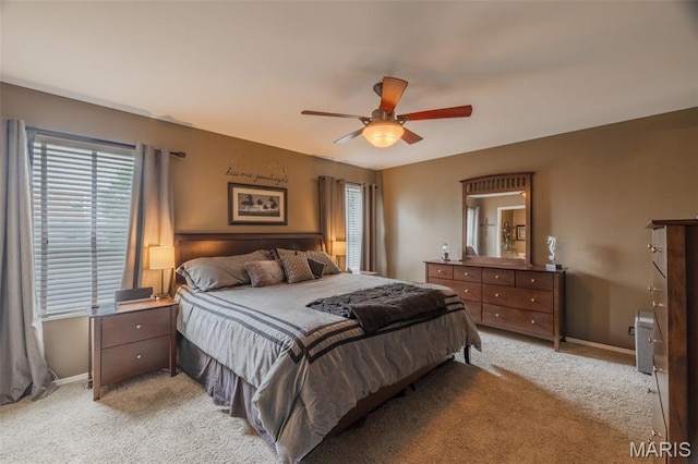 4 Green Circle Ct, Saint Peters, MO 63376 - bedroom featuring light carpet and a ceiling fan
