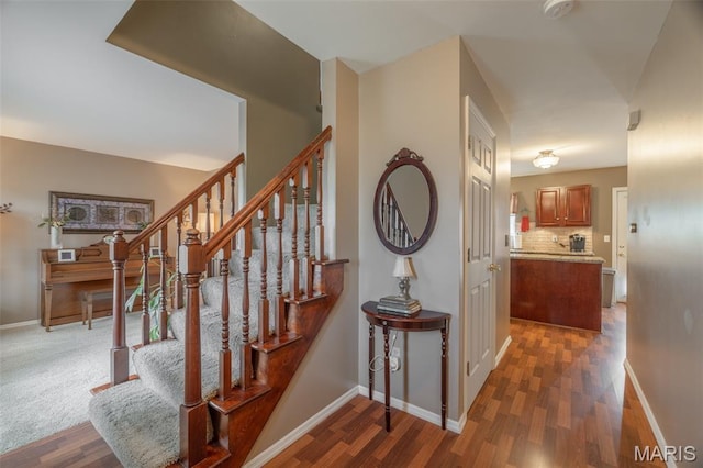 4 Green Circle Ct, Saint Peters, MO 63376 - stairway featuring wood finished floors and baseboards