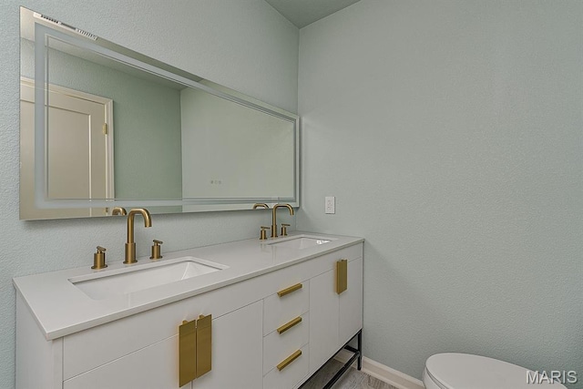 3120 State Highway F, Cardwell, MO 63829 - bathroom with toilet and double vanity