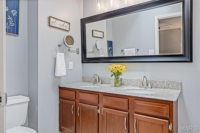 404 Arbor Spring Dr, Ballwin, MO 63021 - bathroom with double vanity and toilet
