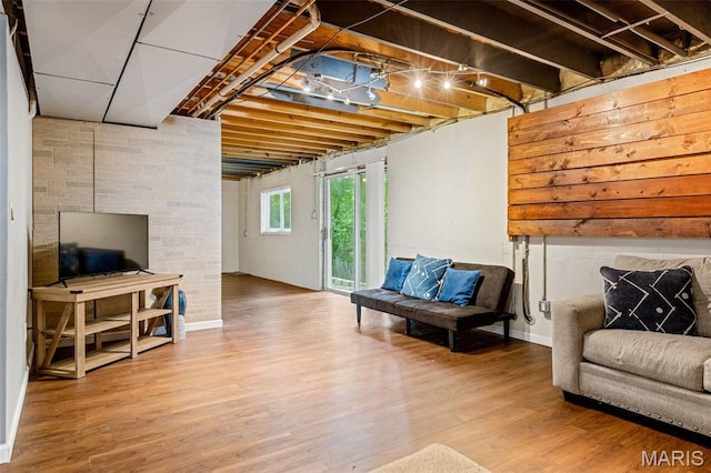 404 Arbor Spring Dr, Ballwin, MO 63021 - below grade area with wood finished floors