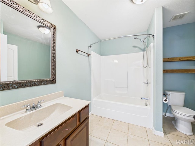 16107 Hummingbird Ln, Saint Robert, MO 65584 - bathroom featuring shower / washtub combination, tile patterned flooring, and vanity