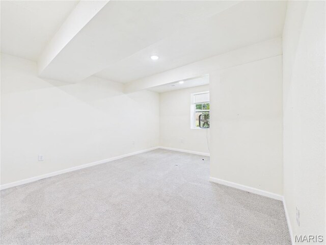 16107 Hummingbird Ln, Saint Robert, MO 65584 - carpeted spare room with baseboards and recessed lighting