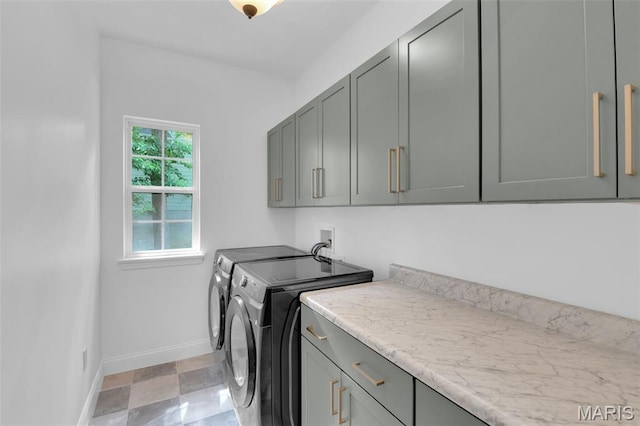 408 Bluff Meadow Dr, Ellisville, MO 63021 - washroom with cabinet space and washing machine and dryer