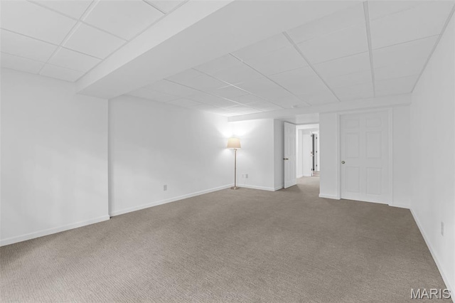 408 Bluff Meadow Dr, Ellisville, MO 63021 - unfurnished room with a drop ceiling and carpet flooring