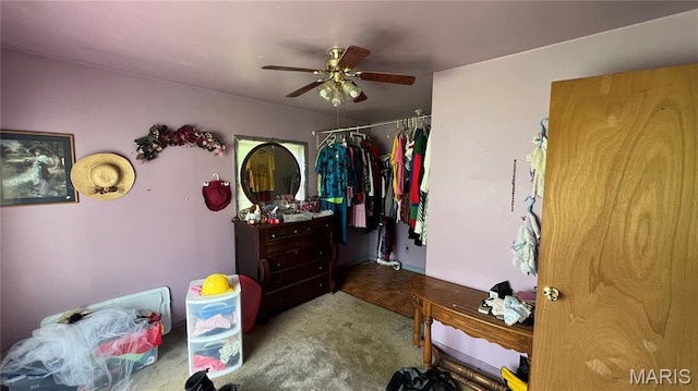 812 S Mine Ln, Motte, Fredericktown, MO 63645 - bedroom with a closet and ceiling fan