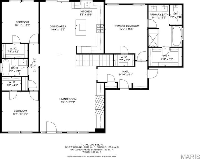3841 Ember Ct, Edwardsville, IL 62025 - view of property floor plan