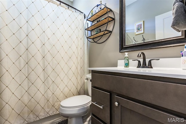 3841 Ember Ct, Edwardsville, IL 62025 - bathroom with vanity and a shower with curtain