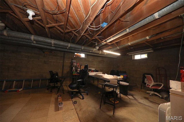 2909 Grand Ave, Granite City, IL 62040 - below grade area featuring concrete block wall