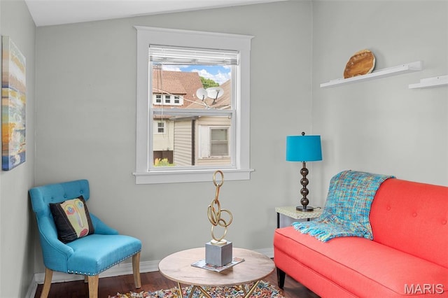 3119 Tamm Ave, Saint Louis, MO 63139 - living area with baseboards and wood finished floors