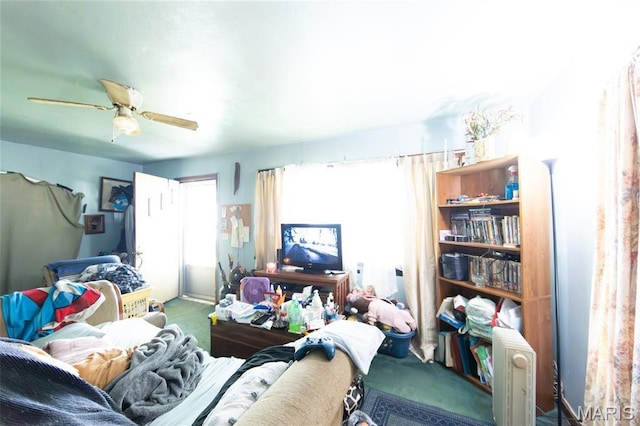 129 Maple Ave, Licking, MO 65542 - bedroom featuring carpet and a ceiling fan