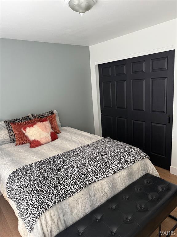 740 Shadow Pine Dr, Fenton, MO 63026 - bedroom with a closet and wood finished floors