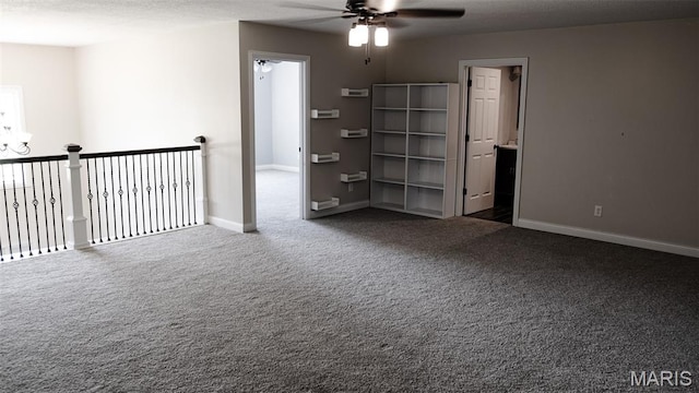 3215 Timber Ridge Rd, Palmyra, MO 63461 - spare room featuring ceiling fan and carpet flooring