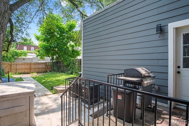 3452 Osage St, Saint Louis, MO 63118 - view of patio featuring area for grilling