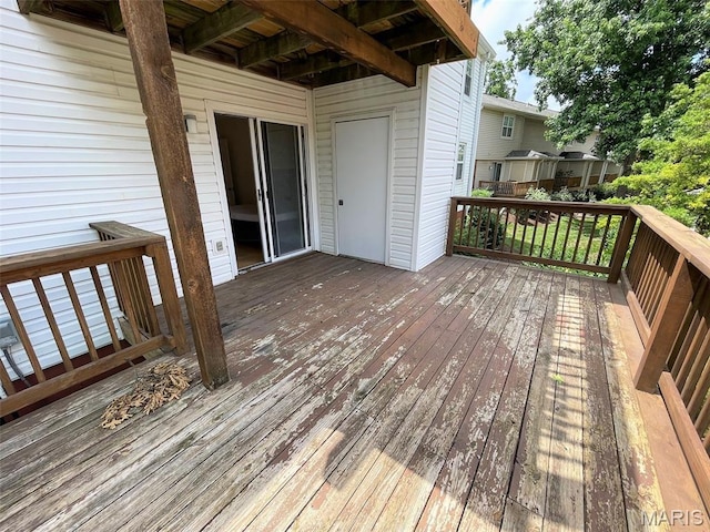1418 Bluebird Ter, Saint Louis, MO 63144 - view of wooden deck