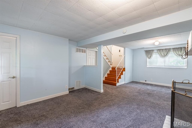 1907 Lone Pine Dr, Arnold, MO 63010 - below grade area with carpet floors and stairway