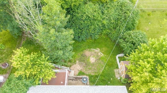 1907 Lone Pine Dr, Arnold, MO 63010 - view from above of property featuring property boundaries highlighted
