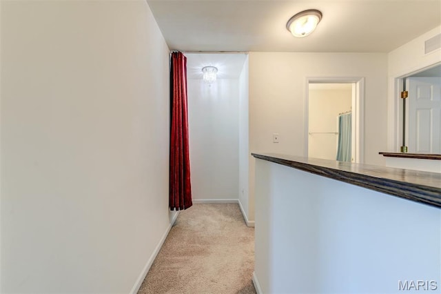502 Summer Glen Ln, Saint Charles, MO 63301 - corridor featuring light carpet and baseboards
