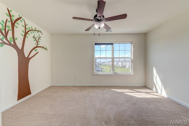 502 Summer Glen Ln, Saint Charles, MO 63301 - spare room with carpet and ceiling fan