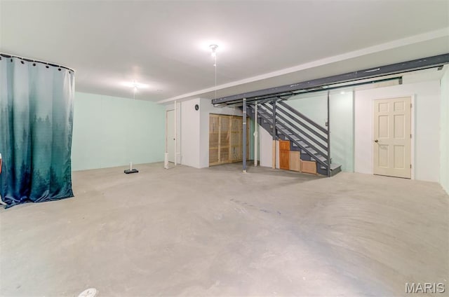 502 Summer Glen Ln, Saint Charles, MO 63301 - finished below grade area featuring stairs