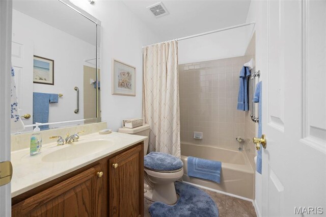 16368 Cherry Orchard Dr, Grover, MO 63040 - full bathroom with vanity and shower / bath combination with curtain
