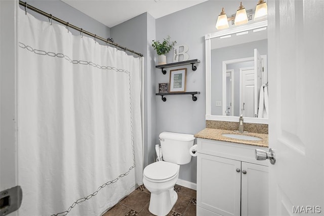 2607 Riley Paul Ct, Ofallon, MO 63368 - full bath featuring vanity, tile patterned floors, and curtained shower