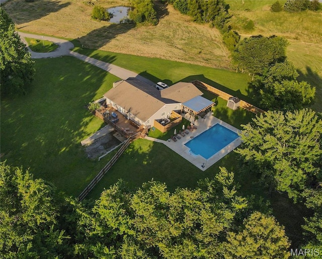 16533 Chateau Ln, Dexter, MO 63841 - aerial overview of property's location featuring a pool area