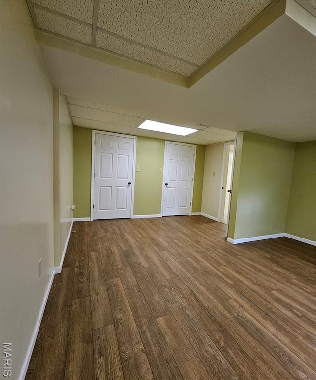 1504 Dean Ave, Hannibal, MO 63401 - finished basement with wood finished floors and baseboards