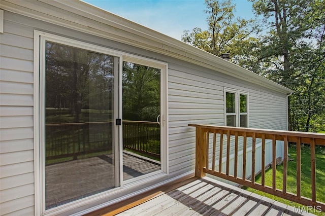 16 Garrett Ln, Defiance, MO 63341 - view of wooden terrace