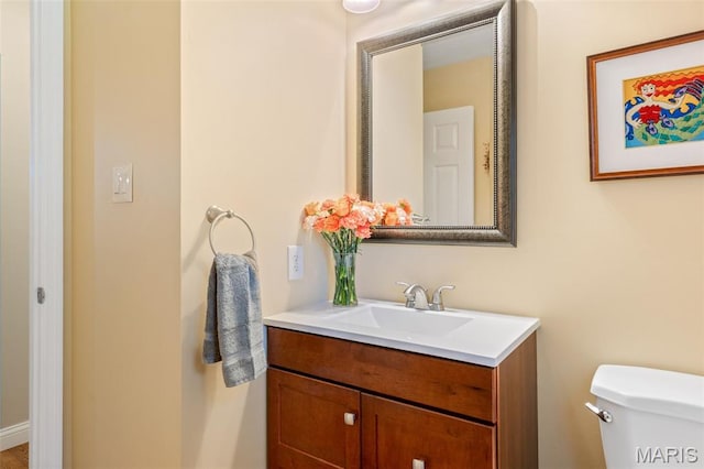 14 Greystoke Ct, Ballwin, MO 63021 - half bathroom featuring vanity and toilet