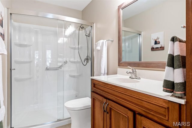 14 Greystoke Ct, Ballwin, MO 63021 - bathroom featuring vanity and a shower stall