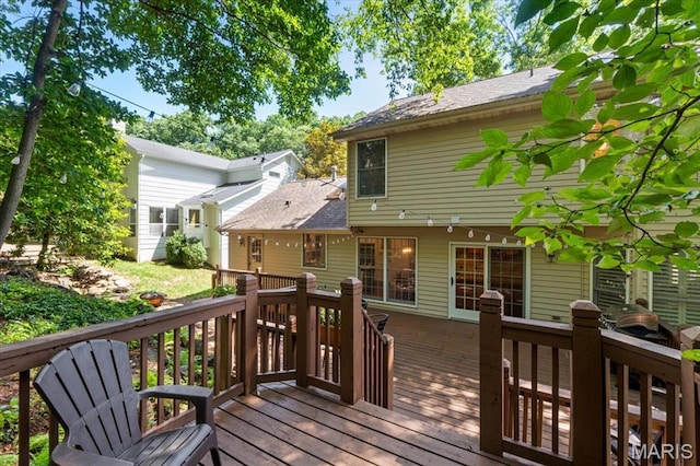1008 Westrun Dr, Ballwin, MO 63021 - view of wooden deck
