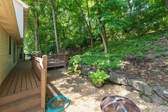 1008 Westrun Dr, Ballwin, MO 63021 - view of yard with a deck