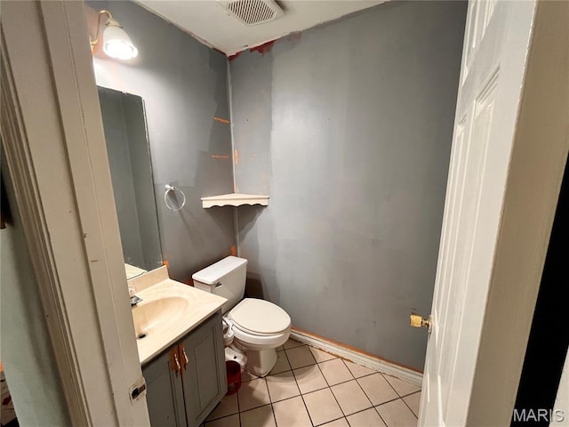 3241 Principia Ave, Saint Charles, MO 63301 - half bath with tile patterned floors and vanity