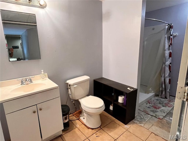 3241 Principia Ave, Saint Charles, MO 63301 - full bathroom featuring a stall shower, vanity, and tile patterned floors