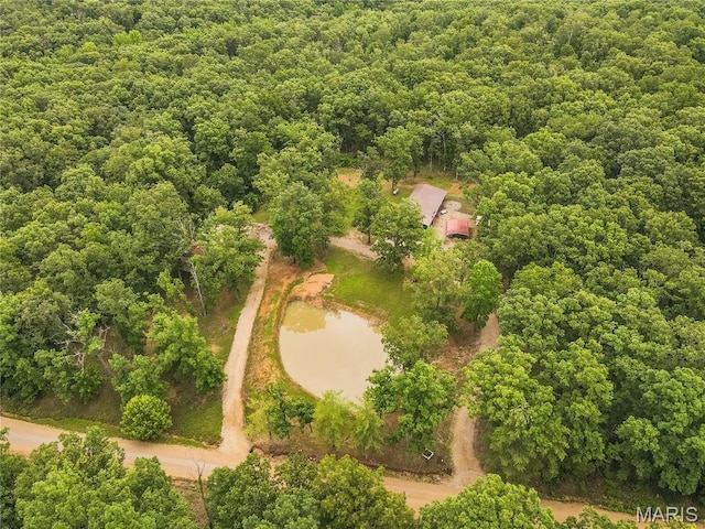 116 Buttry Ln, Wappapello, MO 63966 - aerial view of a heavily wooded area and a nearby body of water