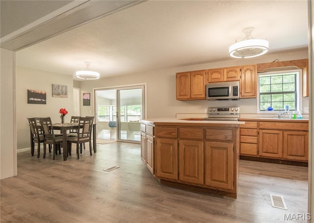 116 Buttry Ln, Wappapello, MO 63966 - kitchen featuring stainless steel appliances, light countertops, and light wood-type flooring