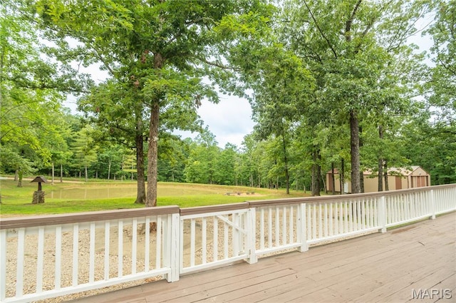 116 Buttry Ln, Wappapello, MO 63966 - deck with a lawn