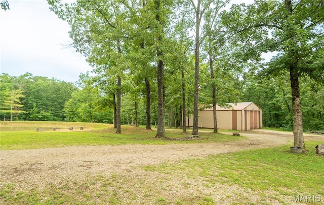 116 Buttry Ln, Wappapello, MO 63966 - view of grassy yard with an outbuilding and an outdoor structure