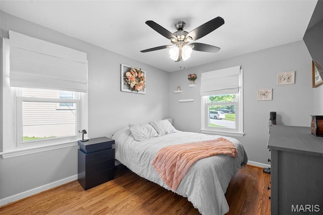 10256 Saint Dennis Ln, Saint Ann, MO 63074 - bedroom featuring light wood finished floors and ceiling fan