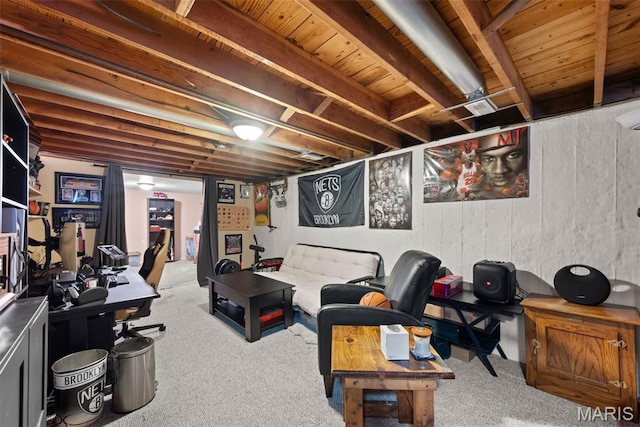 10256 Saint Dennis Ln, Saint Ann, MO 63074 - office area featuring carpet