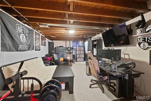 10256 Saint Dennis Ln, Saint Ann, MO 63074 - exercise room featuring carpet flooring