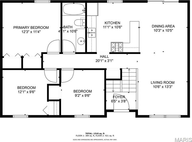 7800 Chuck Ct, Godfrey, IL 62035 - view of property floor plan