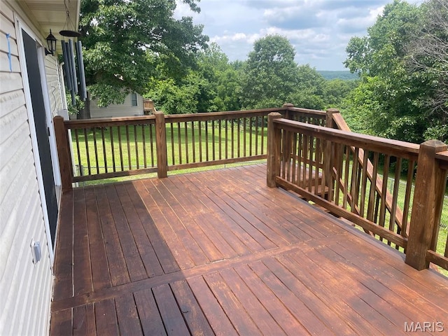 17035 Lanes End, Dixon, MO 65459 - wooden terrace with a lawn