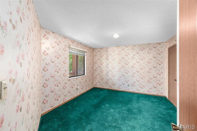 1514 Summer Run Dr Unit 208, Florissant, MO 63033 - carpeted spare room with wallpapered walls and a textured ceiling