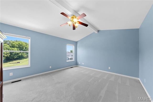 3924 Cambridge Crossing Dr, Saint Charles, MO 63304 - carpeted spare room with a ceiling fan and plenty of natural light