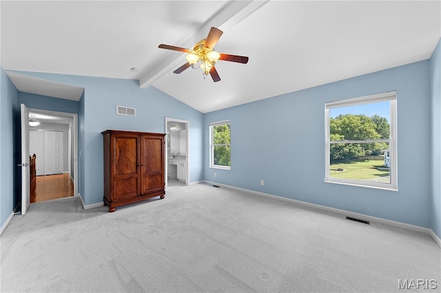 3924 Cambridge Crossing Dr, Saint Charles, MO 63304 - unfurnished bedroom featuring carpet flooring, ceiling fan, and connected bathroom